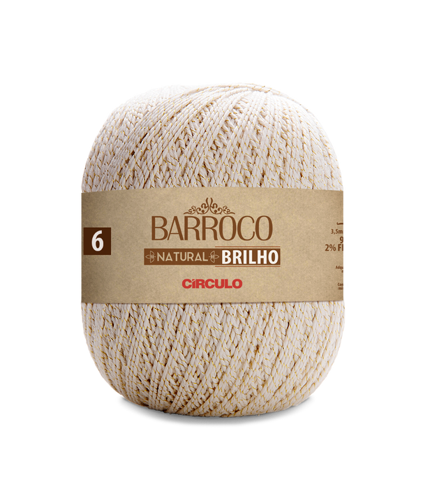 CIRCULO Barroco natural brilho nº 6, ouro